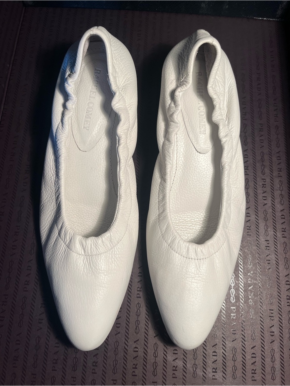 RACHEL COMEY white Capellada heel size 81/2